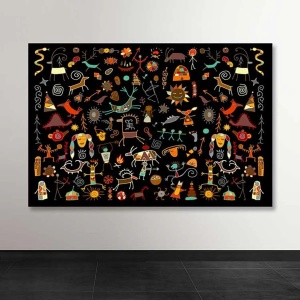 Wallxpert tablou decorativ canvas, 100x140 cm, panza 100%, cadru lemn 100% grosime 3-4 cm, multicolor - Verificat A · Re-Bloom