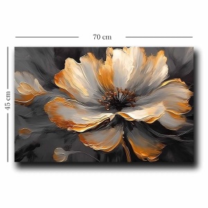 Wallxpert tablou decorativ canvas 45x70 cm, panza 100% grosime 2.8mm, rama lemn pin 100%, multicolor - Verificat A · Re-Bloom - Img 2