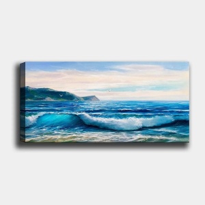 Wallxpert tablou decorativ canvas 50x120 cm, panza 100%, rama lemn 100% grosime 3 cm, format panoramic, multicolor - Verificat A · Re-Bloom