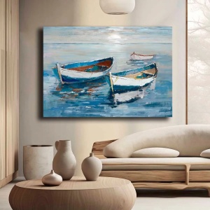 Wallxpert tablou decorativ canvas 70x100 cm, panza 100% grosime 2.8mm, rama lemn pin 100%, multicolor - Verificat A · Re-Bloom - Img 3
