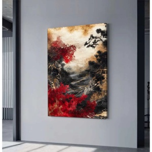 Wallxpert tablou decorativ canvas, 70x100 cm, panza 100% grosime 3mm, rama lemn pin 100%, multicolor - Verificat A · Re-Bloom - Img 3