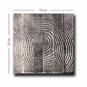 Wallxpert tablou decorativ canvas 70x70 cm, panza 100% grosime 2.8mm, rama lemn pin 100%, multicolor - Verificat A · Re-Bloom - Img 3