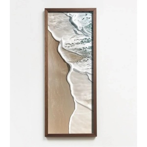Wallxpert tablou decorativ inramat, 40x120 cm, MDF 3mm, imprimare UV, cadru lemn pin 3.5mm, format panoramic, multicolor - Verificat A · Re-Bloom - Img 1