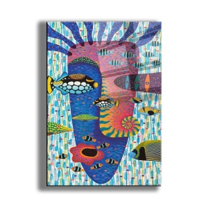 Wallxpert tablou din sticla securizata 50x70 cm, sticla calita 4mm, imprimare UV, multicolor - Verificat A · Re-Bloom