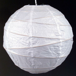 Abajur sferic, alb, 40 x 40 cm - Img 3