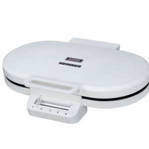 Aparat de facut gofre Heinner HWF-F14002WH, Putere 1400W, Termostat ajustabil Depozitare verticala, Alb - Img 1