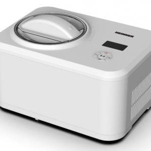 Aparat de inghetata Heinner Glace HICM-150WHYG, Putere 150W, Capacitate bol 1.5L, Compresor incorporat, Display LED, Timer, Alb - Img 1