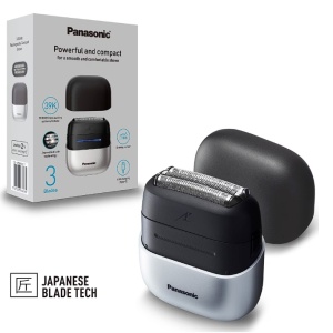 Aparat de ras compact Panasonic Seria 700 ES-CM3BKS503, 3 lame, Japanese blade technlogy, senzor pentru barba, motor liniar ultra-rapid, 45min autonomie Li-Ion, Wet & Dry, incarcare USB type-C, negru/argintiu, Resigilat, Grad A