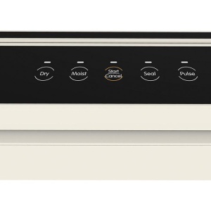 APARAT DE VIDAT FRAM FAV-100CR-BK, Putere 100W, Vidare uscata/umeda, Functie sigilare, Cutter incorporat, Vidare caserole, Compatibil cu pungi cu latime max. 30 cm, Crem/Negru