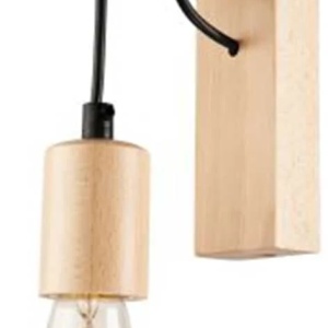 Aplica Lamkur Leon, 1xE27, lemn natur