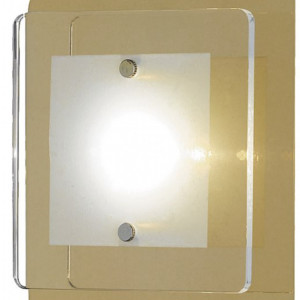 Aplica LED Lene metal/sticla, galben, 12 cm, 1 bec, 230 V, 5 W