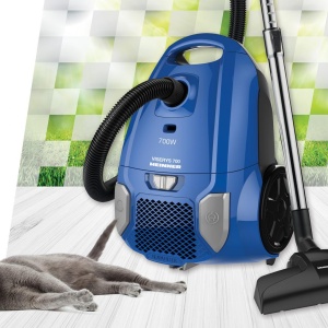 Aspirator cu sac Heinner HVC-MBL1400-V2, Putere 700W, Sac textil, Capacitate 3L, Putere variabila, Tub telescopic metalic, Albastru - Img 5