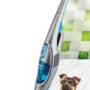 Aspirator vertical Heinner HSVC-V21.6GRY, Putere 110W, Sistem de filtrare ciclonic, Acumulator Li 22.2V, 2 viteze, Putere aspirare max 8kPa, Capacitate 0.5L, Perie cu lumini LED, Albastru/Gri - Img 4