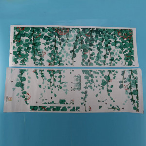 Autocolant de perete Veumoie, model eucalipt, verde, PVC, 85 X 63 cm - Img 2