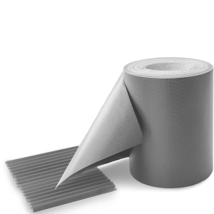 Banda de gard, Protectie vant, DAWIDU, PVC, 35 x 0.19 m, 35 m, Gri, 26 cleme montare, Resigilat, Grad A