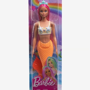 Barbie papusa Sirena Touch of Magic, par roz, coada portocalie, cu bentita - Verificat A · Re-Bloom - Img 5