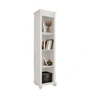 Biblioteca Home Affaire, lemn pin, alb, 182,5 x 46,5 x 13 cm