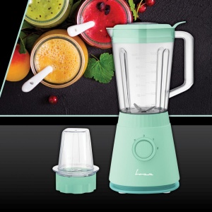 Blender de masa Fram FBL-R600GBL, Putere 600W, 2 Viteze + Pulse, Bol 1.5L, Rasnita, Vernil - Img 2