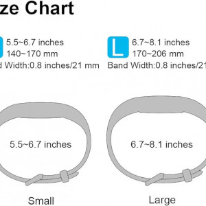 Bratara de inlocuire pentru Fitbit Alta/Alta HR Tobfit, TPU, argintiu, 6,5-20,5 cm - Img 2