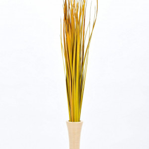 Buchet decorativ pentru vaze de podea LEEWADEE, iarba naturala uscata, galben, 120 cm - Img 4