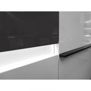 Bufet Jauss din PAL, alb/gri, 90 x 240 x 50cm - Img 6