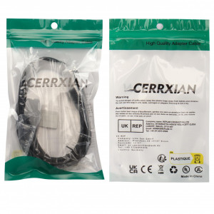 Cablul audio MIDI de 5PIN pentru instrumente muzicale CERRXIAN, negru, 1,5 m - Img 3