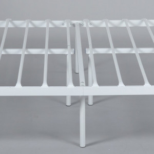 Cadru de pat Belle din metal, alb, 95cm H x 144cm W x 199cm L - Img 4