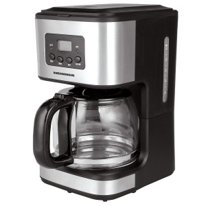 Cafetiera digitala Heinner HCM-D915, Putere 900W, Capacitate 1.5L, Timer, LCD, Negru-Inox - Img 2