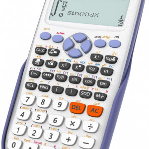 Calculator solar OSALO, argintiu/negru, plastic, 80 x 162 mm - Img 1