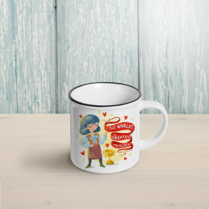 Cana cadou pentru profesor Mug Lover, ceramica, multicolor, 300 ml, 8.5 x 8.5 cm - Img 4