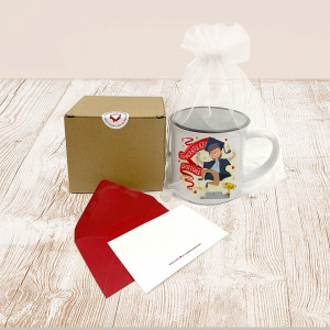 Cana pentru cadou de absolvire Scratch Lover, ceramica, multicolor, 300 ml, 8,5 x 8,5 cm - Img 3