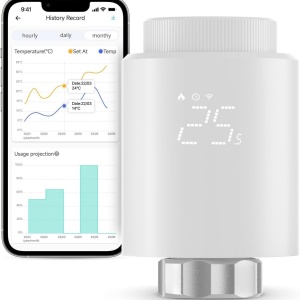 Cap termostatic inteligent Sonoff TRVZB, Zigbee 3.0 pentru calorifer / valva termostatica de calorifer - Img 1