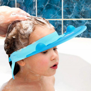 Capac de protectie pentru baie la copii ZERHOK, albastru, silicon, 30 x 26 cm - Img 6
