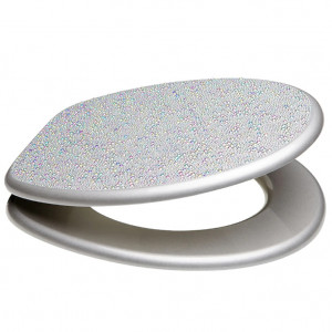 Capac de toaleta Crystal, argintiu, 47 x 37 cm - Img 6