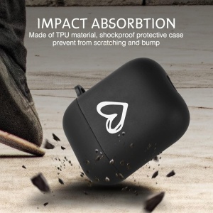 Carcasa de protectie pentru Airpods 1&2 Newseego, TPU/metal, negru/alb/argintiu