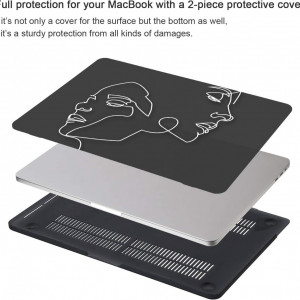 Carcasa de protectie pentru Macbook Pro iCasso, plastic, negru, 13 inchi - Img 6