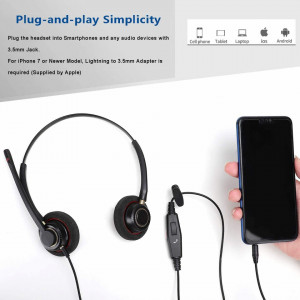 Casti audio pentru PC Arama, cu microfon, mufa 3,5 mm, negru - Img 4