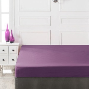Cearsaf de pat cu elastic Premium Ranforce, bumbac 100%, 140x190+30 cm, violet - Verificat A · Re-Bloom - Img 2