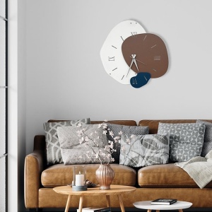 Ceas decorativ de perete metal 100% grosime 1mm, 50x50 cm, multicolor - Verificat A · Re-Bloom - Img 3