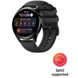 Ceas smartwatch Huawei Watch 3, 46mm, Active, Black, Resigilat, Grad B - Img 1