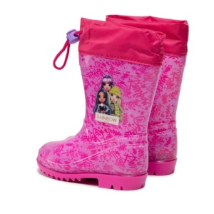 Cizme de cauciuc Perletti Rainbow High pentru fetite PVC marime 24-25 roz