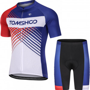 Costum pentru ciclism TOMSHOO, poliester, multicolor, marimea XL