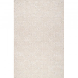 Covor Alonza, lana, crem, 229 x 290 cm - Img 1