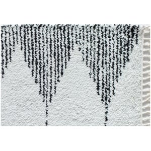 Covor CosmoLiving Cosmopolitan, textil, alb/negru, 240 x 320 cm