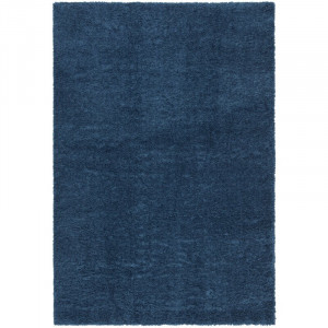 Covor Ecole, polipropilena/iuta, albastru marin, 120 x 180 cm