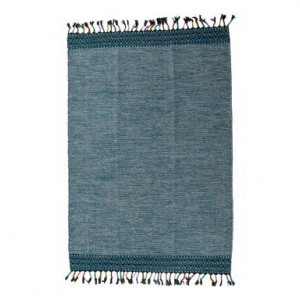 Covor Kilim, textil, albastru, 110 x 60 cm