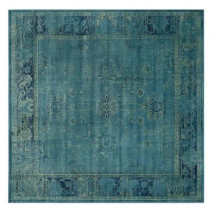 Covor pătrat Peri, textil, verde, 183 x 183 cm