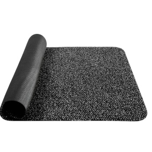 Covoras antiderapant Mibao, polipropilena, gri/negru, 60 x 40 cm - Img 1