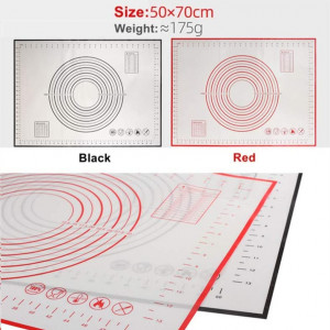 Covoras de patiserie KeepingcooX®, silicon, alb/negru, 50 x 70 cm - Img 5