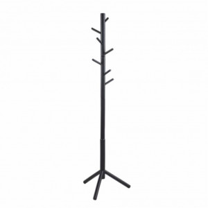 Cuier Vind arbore de cauciuc, negru, 51 x 176 x 45 cm - Img 1